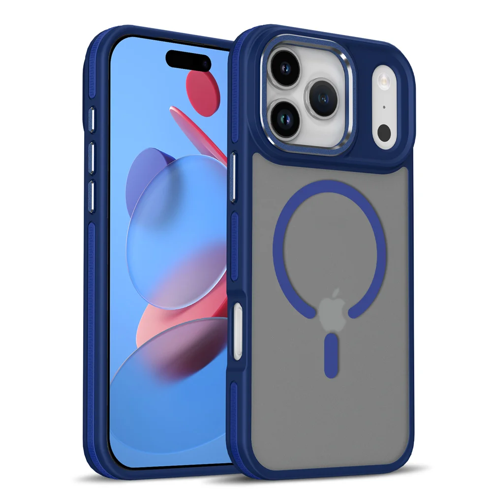 (iphone Air, Azul) Capa Magnética Para Iphone, Compatível Com Carregamento Sem Fio Magsafe.