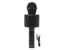 Urbannova-mic Karaokê Bluetooth Portátil Com Alto-falante Hifi Preto