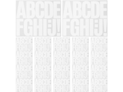 36 folhas de adesivos de vinil com letras, forte aderência e estilo, ideias para murais e projetos DIY na escola ou em casa.