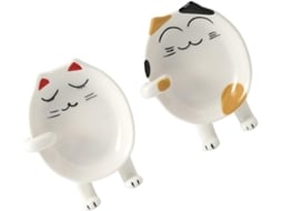 De Colher Em Cerâmica Com Formato De Gato Para Utensílios De Cozinha, Resistente E Gokoco (2 Peças)