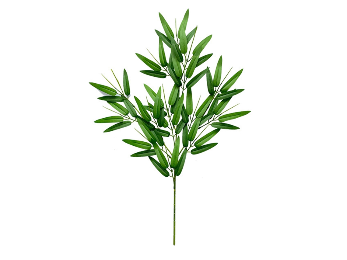Planta Artificial de Folhas de Bambu em Ramos com fio de ferro, 66cm LAXISCREED