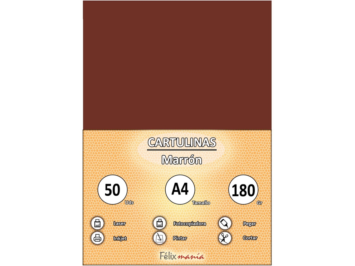 Papelão 180Gr A4 Marrom 50 Folhas