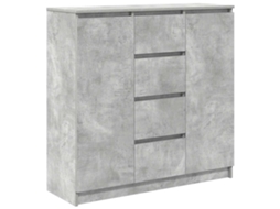 Sideboard, Sideboards Vidaxl Cinzeto Madeira Processada (n/a)