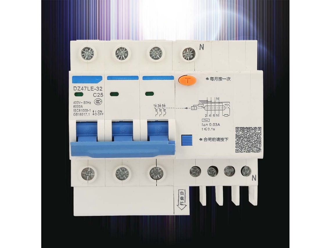 Laxiscreed Disjuntor Diferencial Residual 3p+n Para 400v, Alta Segurança E Confiabilidade