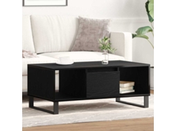 Vidaxl Mesa De Centro Carvalho Preto 90 X 50 X 36,5 Cm