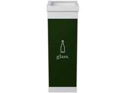 Caixa de Coleta de Reciclagem PAPERFLOW para Vidro Branco 60 Litros