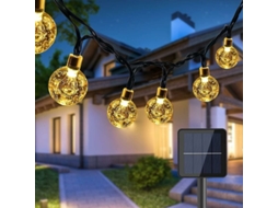 Cadena De Luces Led Para Exteriores De 50 Led, 7 M, Lámpara Solar, Resistente Al Agua, 8 M Brilvibera