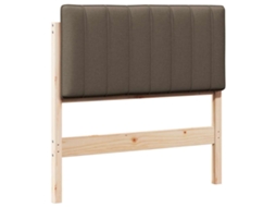 Cabeceira Estofada com Cabeceira Marrom e Taupe 90 Cm MAISON EXCLUSIVE