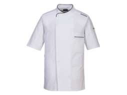 Jaqueta De Cozinha Surrey M/c Respirável E Moderna / Preto / P Portwest