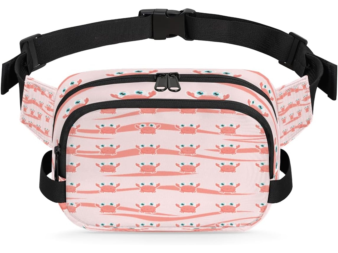 Pochete Fofa em Formato de Caranguejo para Mulheres 22 8 X 6 3 X 15 5 Cm Design Diy Pa Impermeável S/MARCA