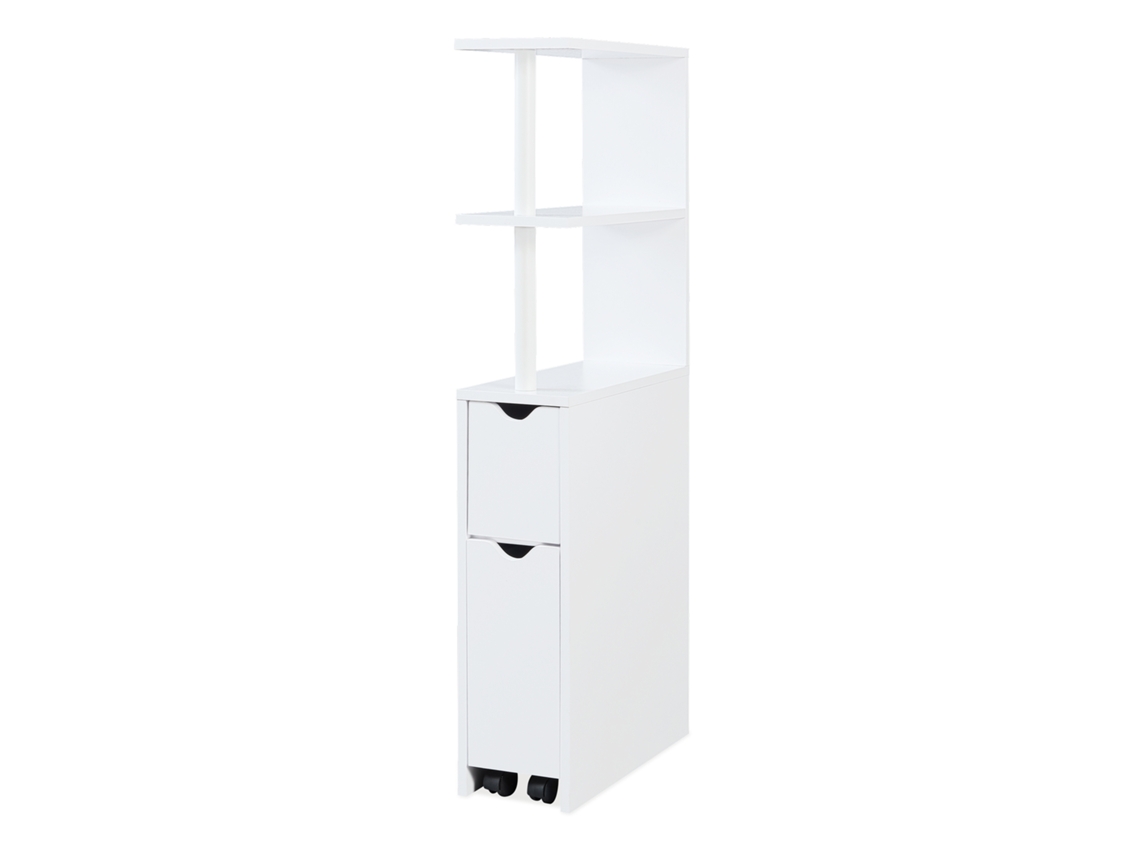 Estante De Nicho Fadeskimma Com Gaveta E 3 Prateleiras 113x19x45 Cm Branco [EN.CASA]