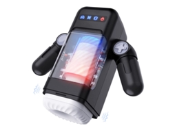 Copo De Masturbao De Aquecimento Telescpico Automtico Para Homens (preto)