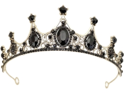 Tiara de casamento em liga de zinco com strass vermelho, tiaras para meninas