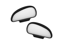 Omni-espejo De Ángulo Amplio Para Coche 2 Pack, Ajustable 360 Grados, Universal Para Camión Suv Rv Furgoneta (negro)
