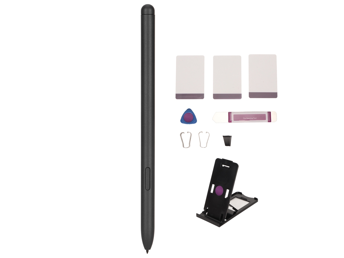 2026zentro-caneta Estilo Para Galaxy Tab S7 S7+plus Com 10 Pontes Substituíveis 4096 Níveis Sensibilidade À Pressão Caneta Magnética Preta