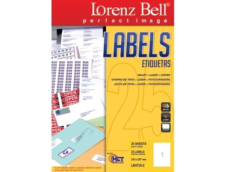 Etiquetas ILC 210x297mm 30 folhas ( LB4735)