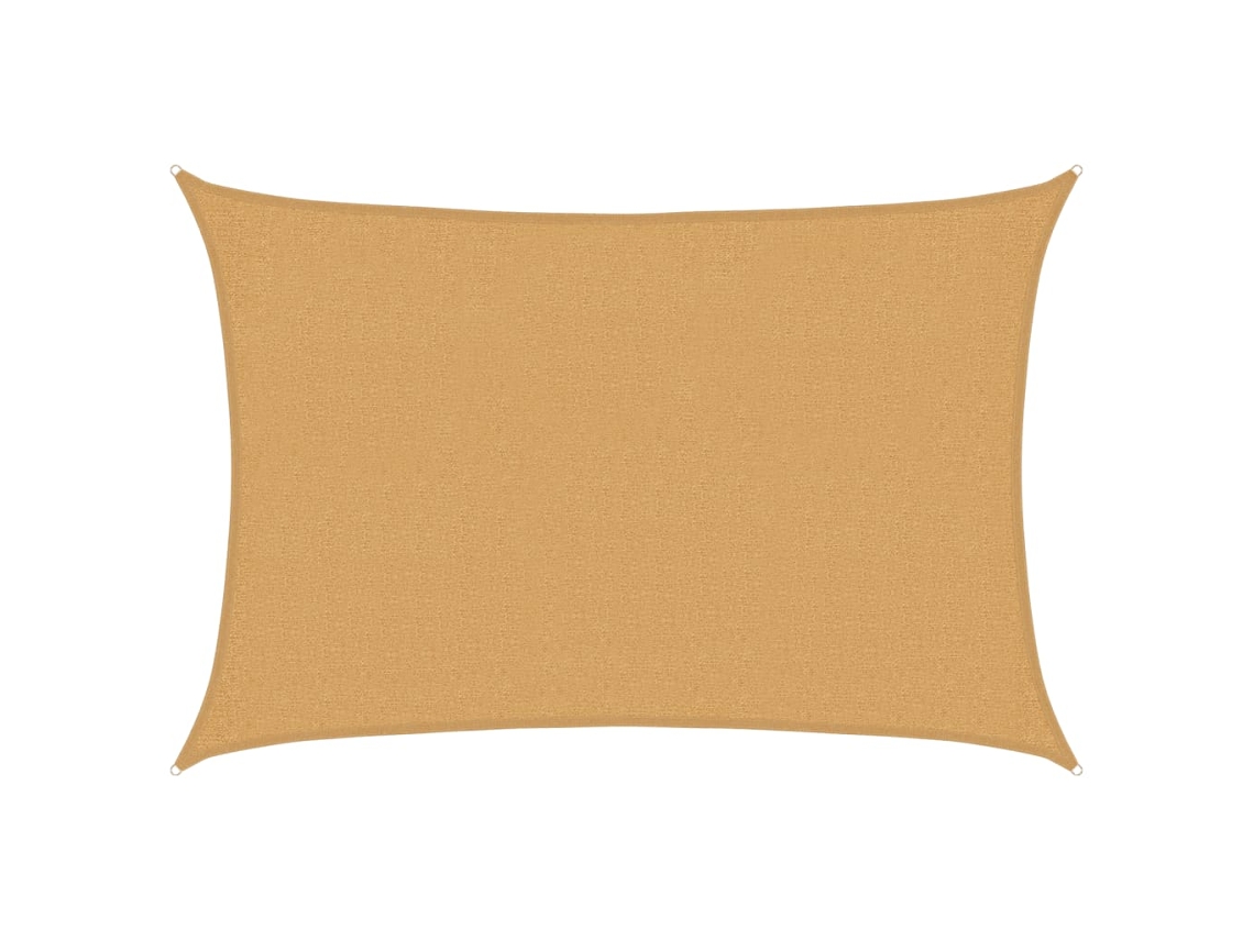 Maison Exclusive - Para-sol Estilo Vela Retangular 160 G/m² 2x3 M Pead Areia