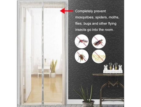 ZG06232-Summer cortina de porta magnética anti-mosquito 80210cm branco YWEI