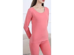 Conjuntos De Roupa Térmica De Seda Para Mulheres, Leves E Elásticas Com Propriedades Higiênicas, Ideais Para Viagens E Atividades Diárias Xxl Rojo