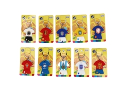 10pcs Chaveiro De Futebol Com Camisa Da Seleção Nacional Da Copa Do Mundo Em Pvc Para Decoração E Fãs