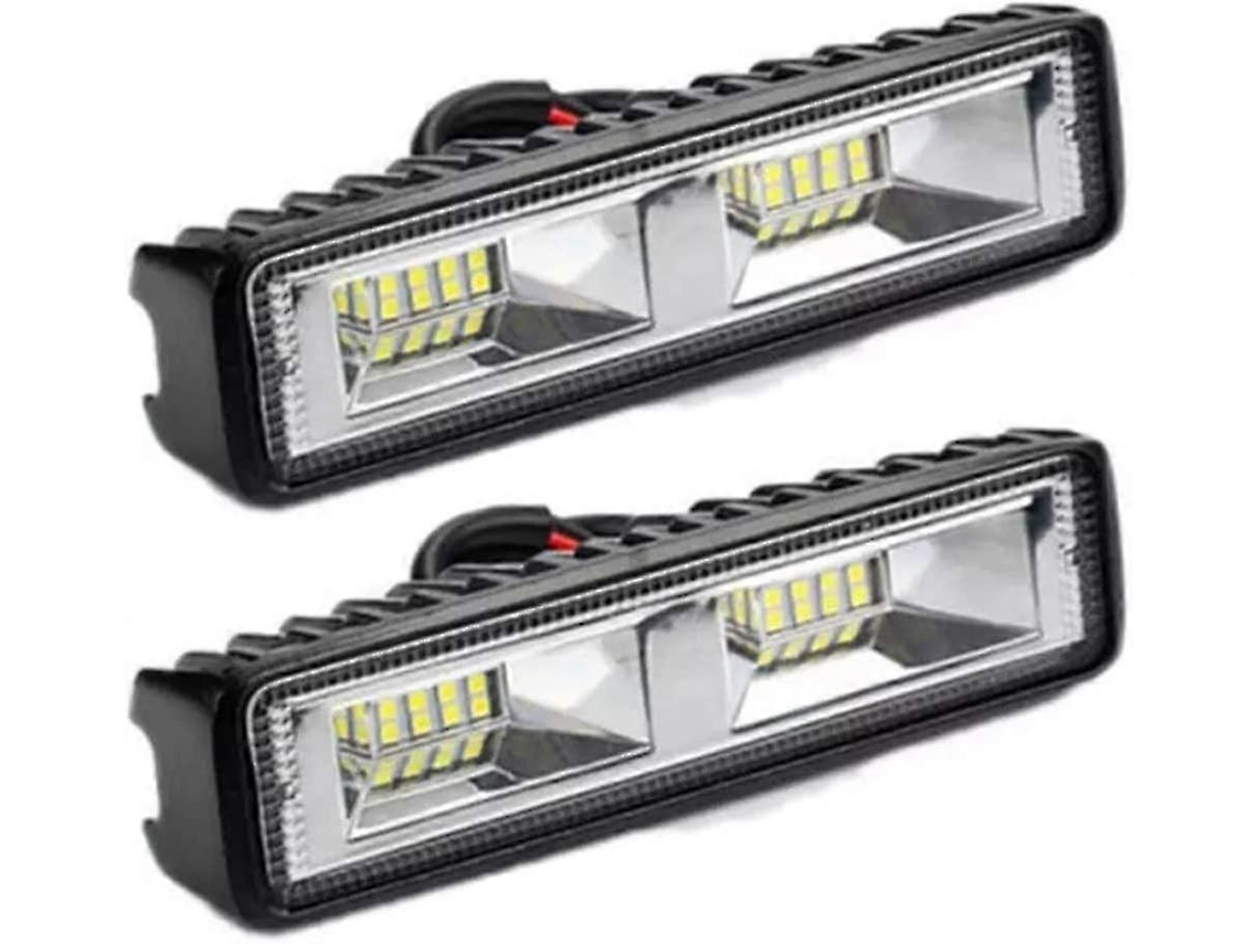 Luz de Trabalho LED 2x48W 16LED 12V/24V IP67 Impermeável para Carro, Moto, Trator, Caminhão, ATV, SUV | S/MARCA