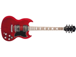 Guitarra Elétrica OQAN QGE-SG10 RW Red Wine (22 Trastes - Corpo: Madeira de Tília)