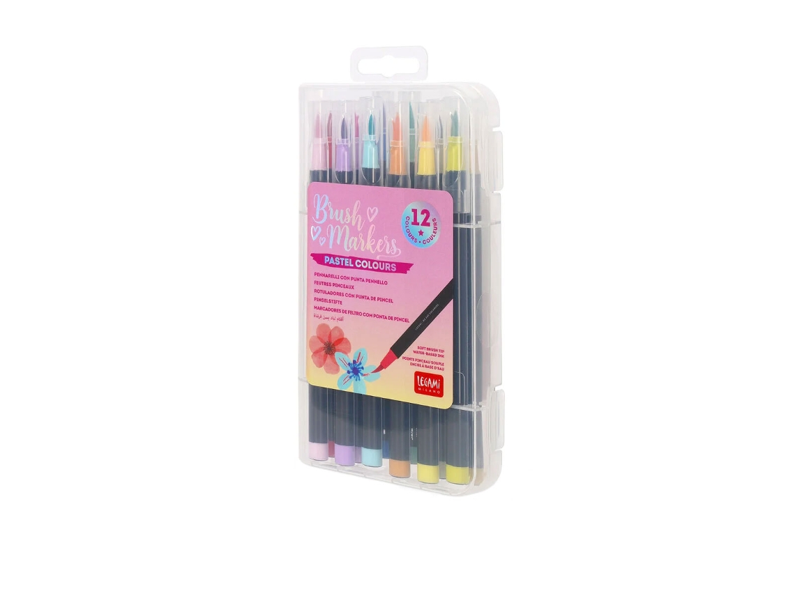 Brush Pen LEGAMI 12 Cores Pastel
