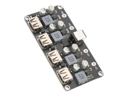 Laxiscreed Módulo De Carregamento Rápido De 4 Vias Com Suporte 12v/24v E Conversor Usb Qc3.0