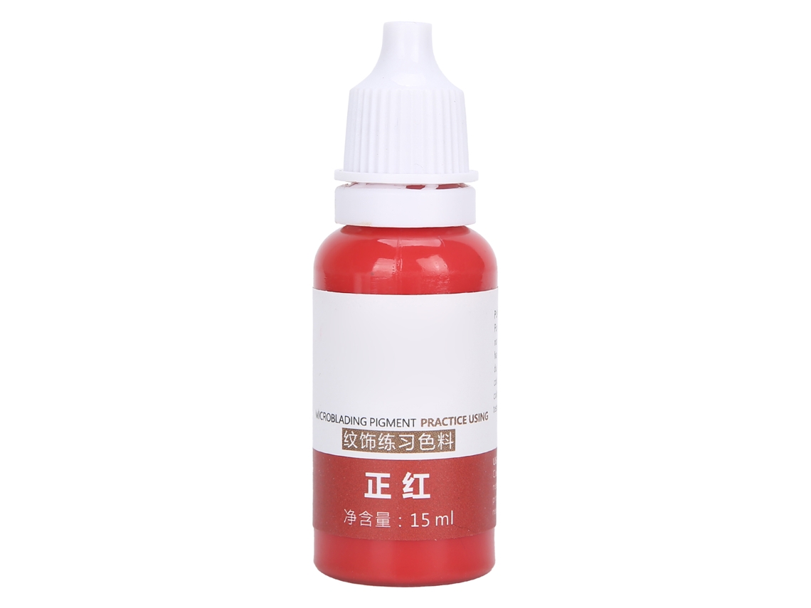 Pigmento De Tatuagem Labial 15ml Microblading Ink De Coragem Rápida Para Prática Vermelho