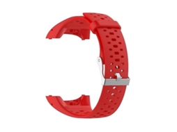 Pulseira De Relógio Lurelia Esportiva Em Silicone Polar M400 / M430 Vermelha