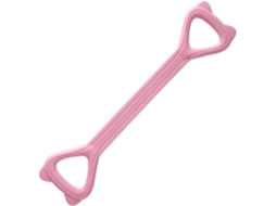 Faixa Elástica De Resistência Rosa Emborrachada Com Pega Confortável E Antiderrapante | Ideal Para Treino Em