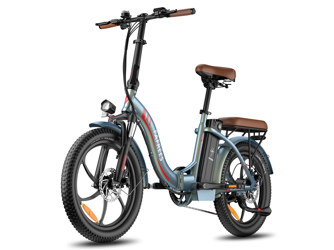 Bicicleta Elétrica Dobrável FAFREES F20 Pro com Bateria de 20ah, Pneus Largos de 20 Polegadas e 7 Velocidades.
