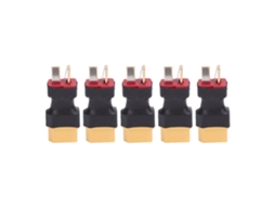 5pcs Adaptador Conector Xt60 Para Plug T Bateria Para Carregador Esc Porta Macho Conversão Para Carro Rc