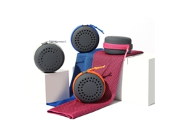 Kit com 4 Toalhas de Microfibra para Desporto em Caixa Redonda, Secagem Rápida, Leves e Reutilizáveis YANYXR
