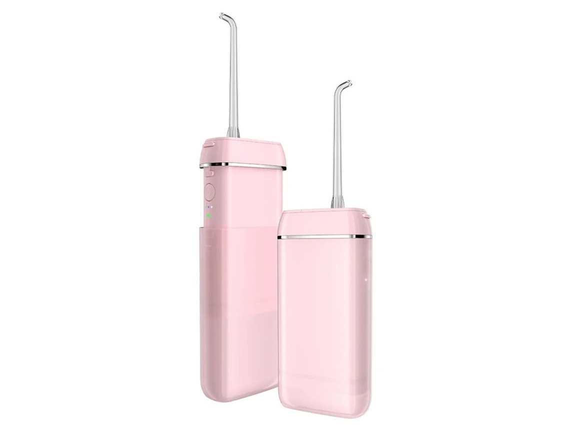 Irrigador Oral Flosser Dental Portátil Para Remoção De Tártaro Flossing De Água Oral Rosa Yizhood