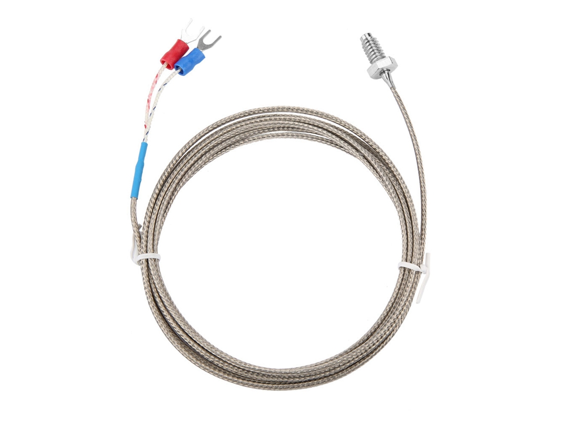 Sonda Termocupla Tipo K com Cabo de 2m Rosca Fio M6 Bsw