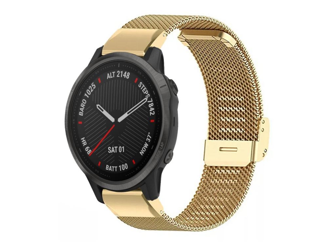 Bracelete para Garmin Fenix 8/7s/6s/5s metal milanês dourado XIAOMOYU (20mm)