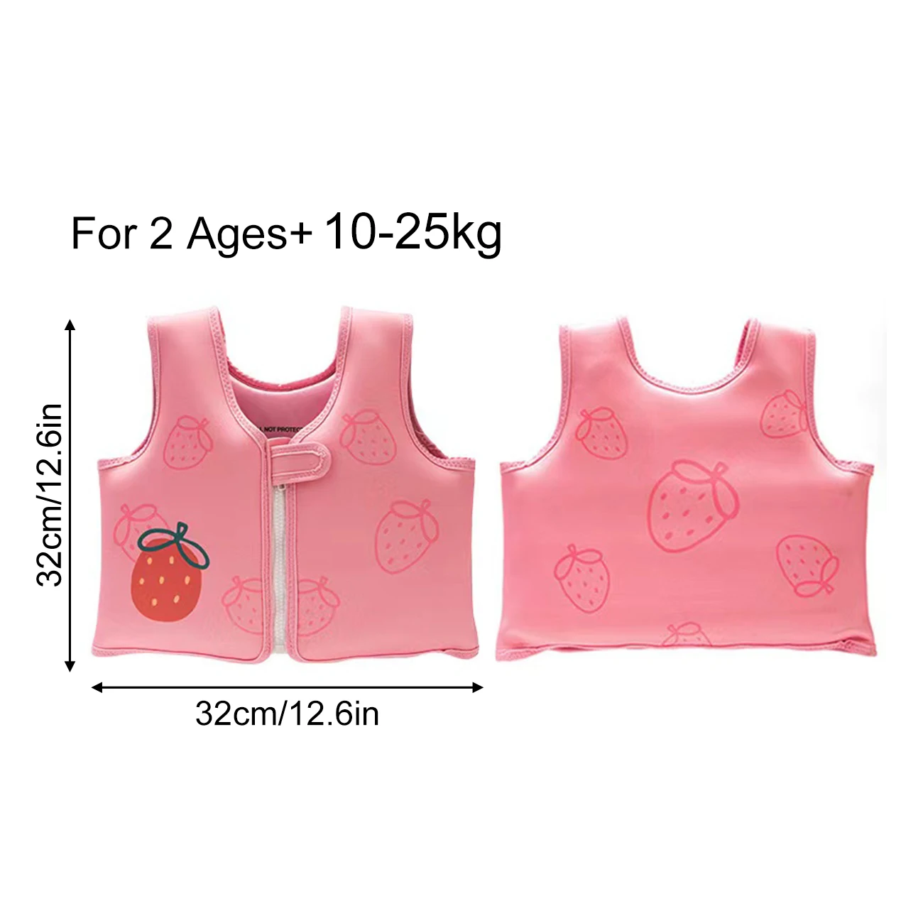 (morango Rosa) Boias De Braço Para Bebê, Anéis Flutuantes, Coletes Salva-vidas De Segurança, Coletes De Flutuação, Espuma Para Natação