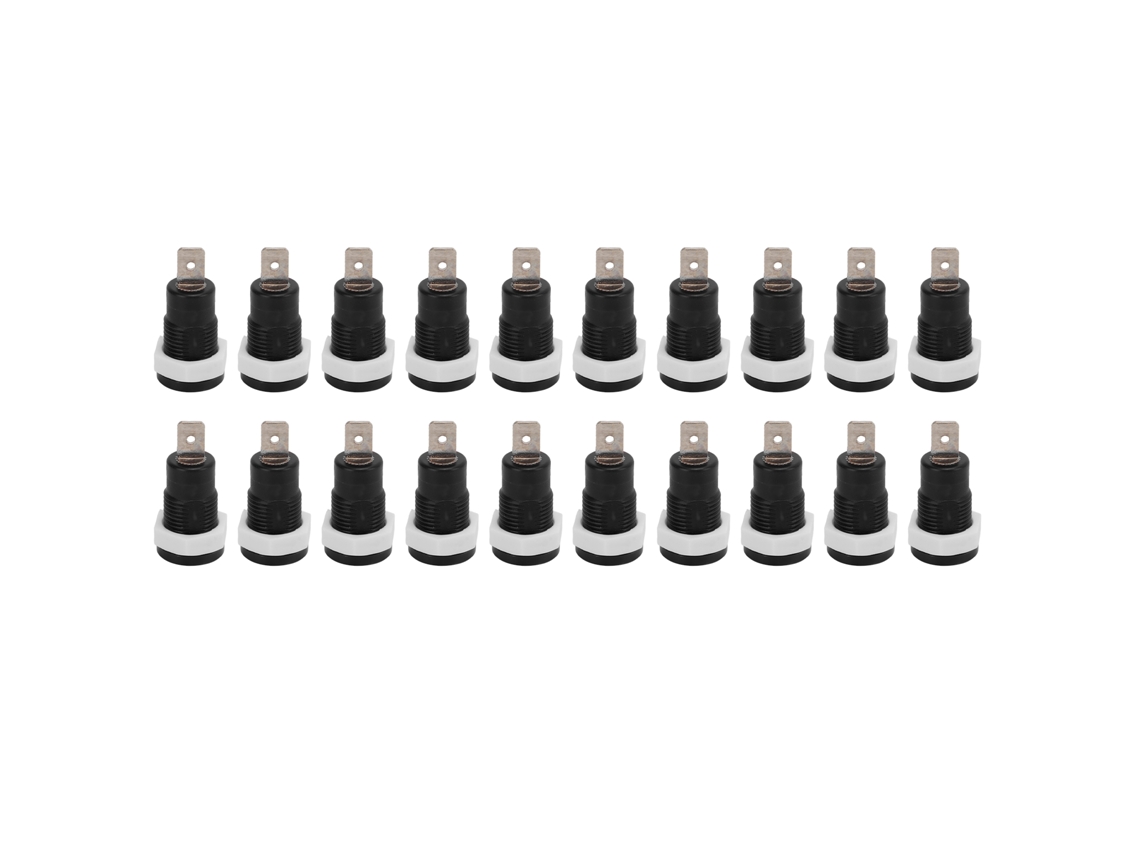 20 Peças Conector Fêmea De Soquete Platano 4mm Latão Terminal Para Barcos Rv Caminhões Preto