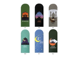 Laxiscreed Pack De 6 Cartões De Felicitações Com Design Médio Oriente Para Ocasiões Festivas E Sortudas