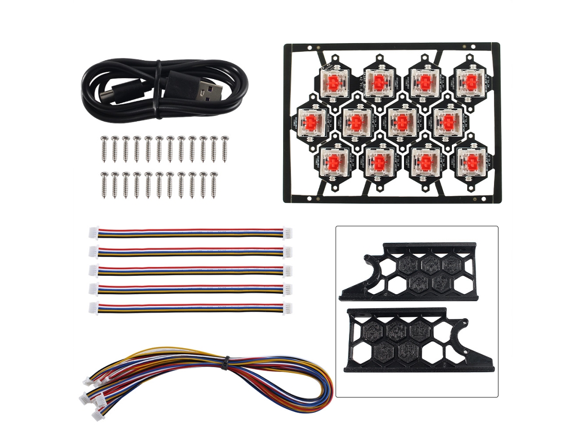 Placa Pcb Hot Key Board Vor Skirt Klipper Led Compatível Com Voron V2.4/trident/switchwire Impressoras 3d