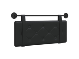 Conjunto 1 Cabeceira Vidaxl Preto Couro Sintético (110 X 55 X 5 Cm)