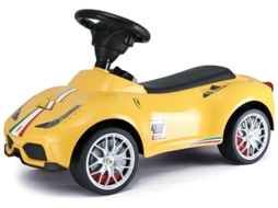 Carrito Montable Para Bebe - Ferrari 488 - 1 A 3 Anos - Amarelo