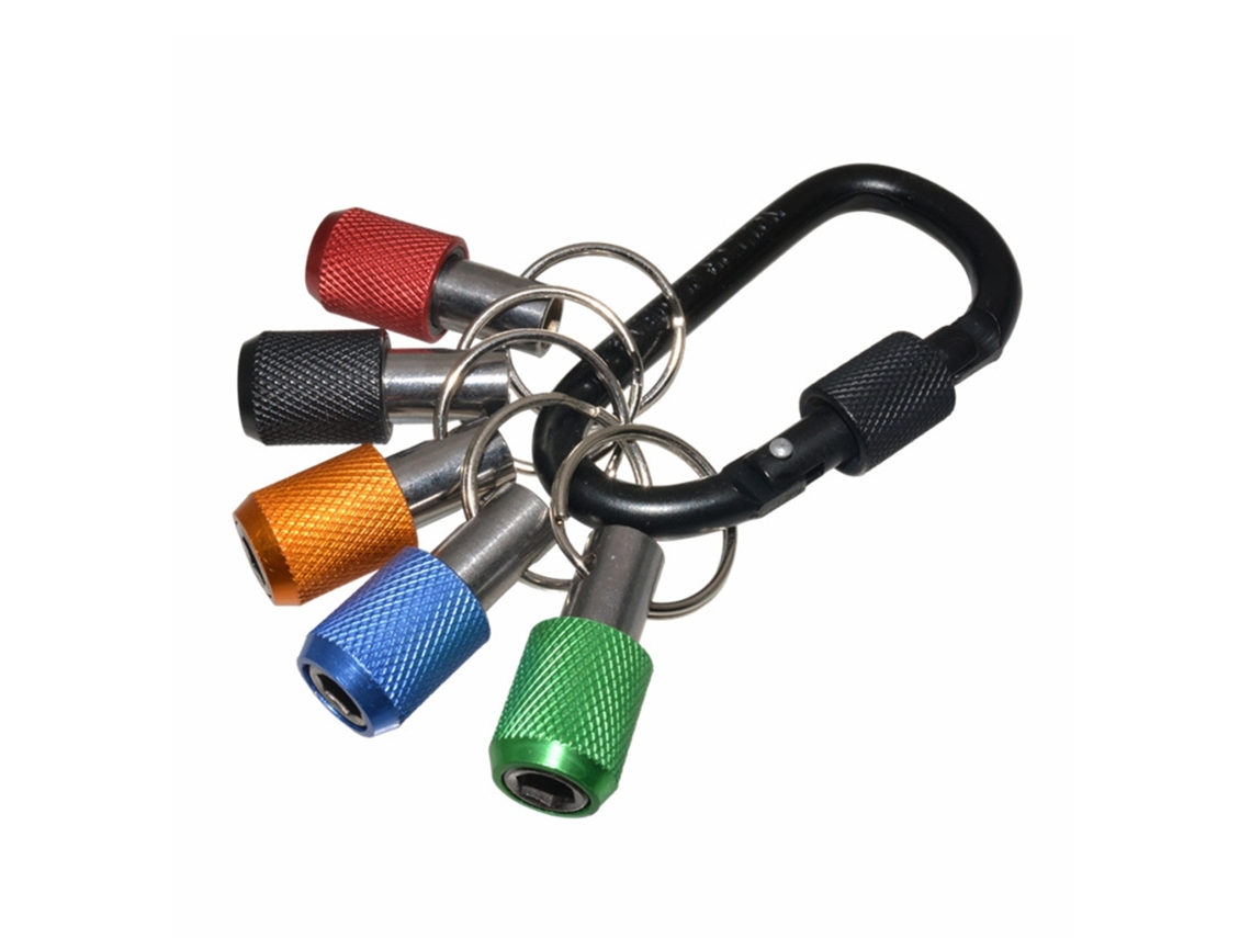 Chaveiro Com Suporte Para Broca De Impacto 1/4'' E Adaptador Portátil Parafusos. -aquaforge