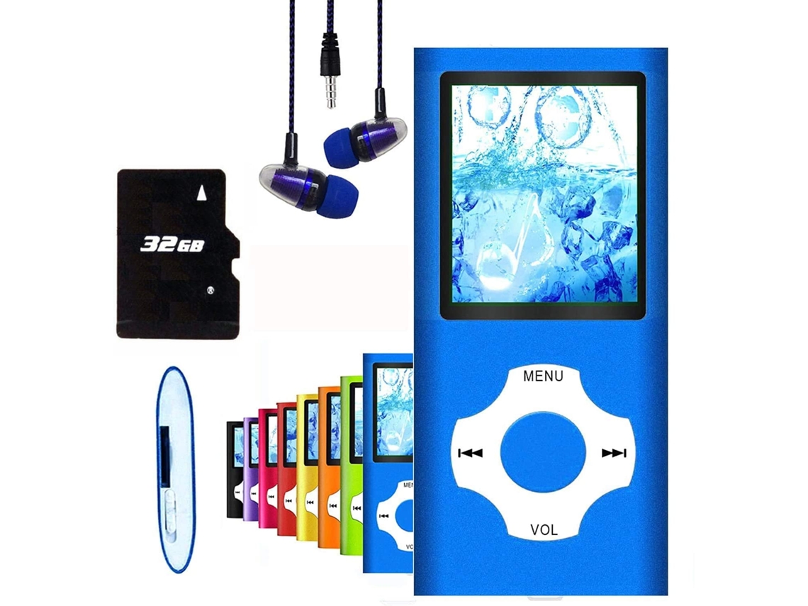 Leitor De Mp3 / Mp4, Leitor De Música Mp3 Da Hotech Com 32 Gb De Memória Brilvibera