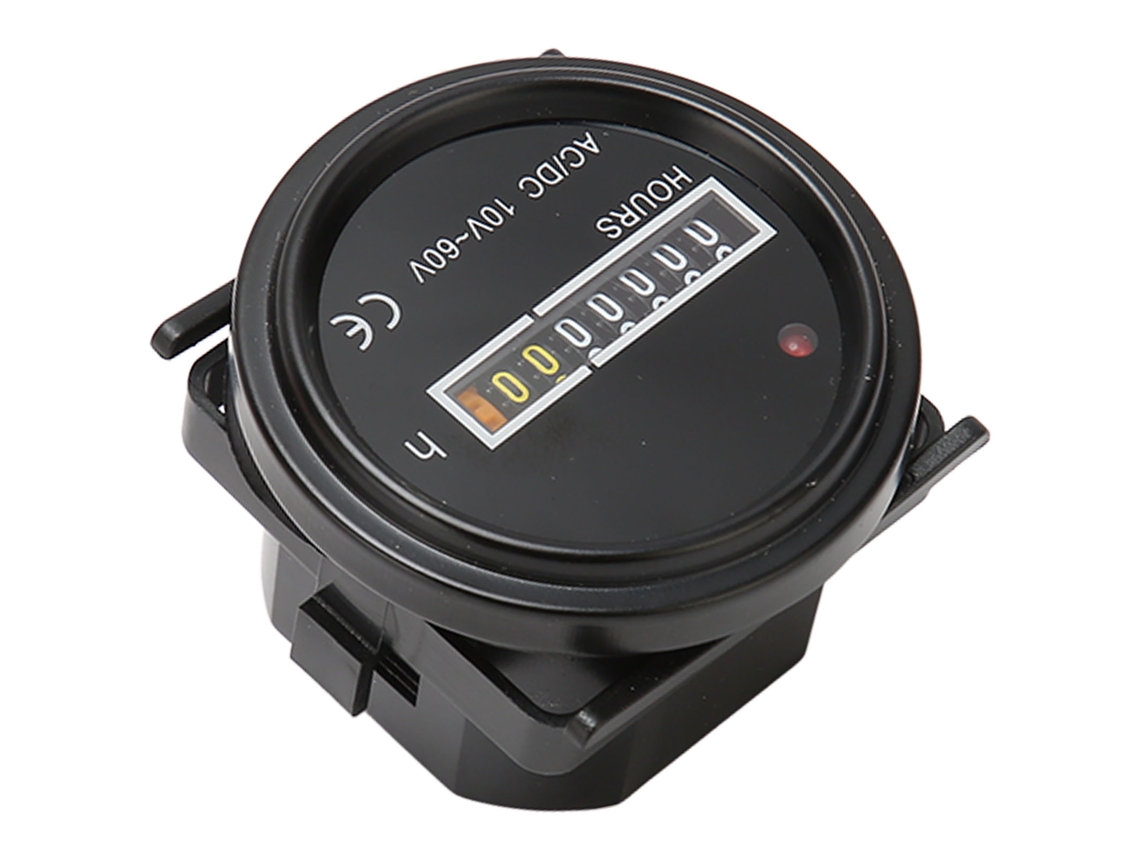 Contador De Horas Mecánico Para Barco 2.4in 10-60v Ac/dc Precisión Alta 99999.99h