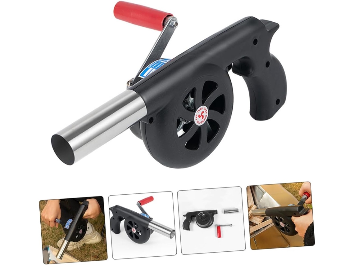 Ventilador Portátil Para Churrasqueira, Caixa De Ar Para Cozinhar E Grelhar Ao Ar Livre, Para Piqueniques E Acessórios De Fogão De Camping
