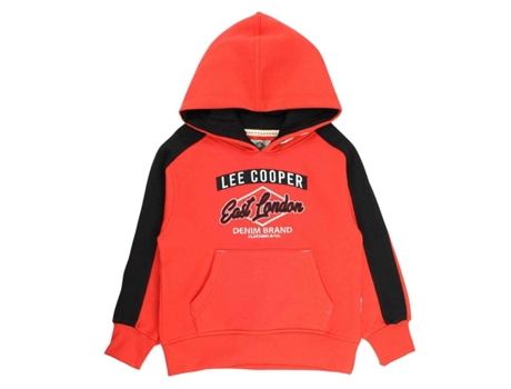 Sweatshirt de Criança LEE COOPER Vermelho (XS)
