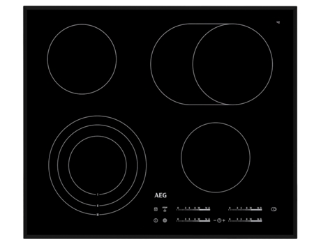 Placa de Vitrocerâmica AEG Hk654070fb (Elétrica - 62 cm - Preto) — Elétrica de Vitrocerâmica | Largura: 62 cm