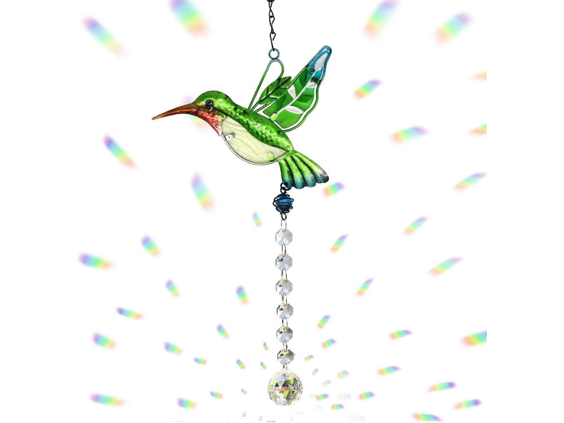 Cristal Beija-flor Suncatcher - Lustre Pendurado Prisma Para Janela Ornamento De Criador De Arco-íris